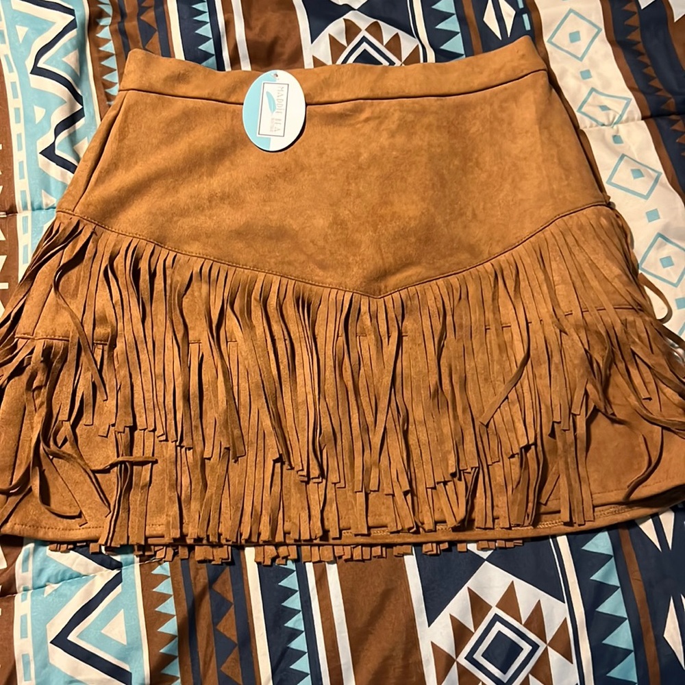 Medium Suede skirt